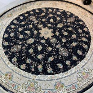سجاد الايراني - افشان مشکی استوک 220 دایره